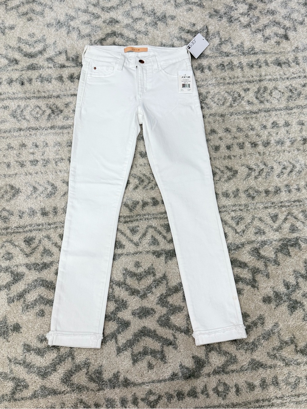 Joe’s Jeans The Markie Crop White Skinny Jeans NWT 23